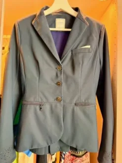 Veste concours samshield Victorine 36 bleu marine Femme La Cavalière En Concours|La Femme En Concours
