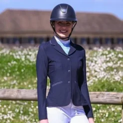 Veste de compétition AIRTEC Marine - Jump'in - MESH respirant Femme La Cavalière En Concours|La Femme En Concours