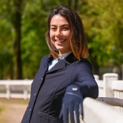 Veste de compétition AIRTEC Marine - Jump'in - MESH respirant Femme La Cavalière En Concours|La Femme En Concours