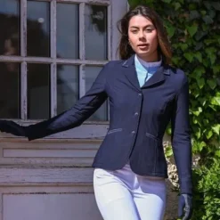 Veste de compétition AIRTEC Marine - Jump'in - MESH respirant Femme La Cavalière En Concours|La Femme En Concours