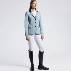 Clearance Veste de compétition perforé Ciel - Femme La Cavalière En Concours|La Femme En Concours