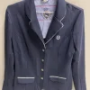 Outlet Veste de concours bleu marine   Fouganza Femme La Cavalière En Concours|La Femme En Concours
