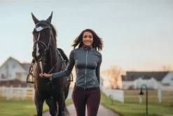 Clearance Veste Explore Jacket Silver Cloud - Femme Tenue D'Équitation Femme·Parka, Blouson, Doudoune