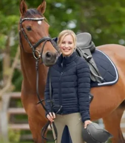 Veste légère Haarlem marine Femme Tenue D'Équitation Femme·Parka, Blouson, Doudoune
