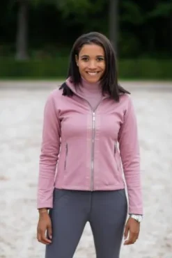 Discount Veste Polaire - Pink Crystal Femme Tenue D'Équitation Femme·Sweat Shirt, Polaire Et Pull Femme