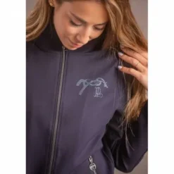 Clearance Veste Tweeny Strass - PENELOPE COLLECTION - Légère et chic Femme Tenue D'Équitation Femme·Sweat Shirt, Polaire Et Pull Femme