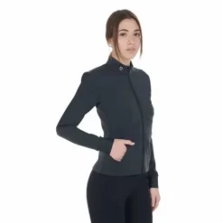 Online Veste zippée à strass - Femme Tenue D'Équitation Femme·Sweat Shirt, Polaire Et Pull Femme
